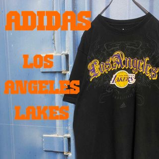 アディダス(adidas)のNBA LOSANGELES LAKES ADIDAS Tシャツ ゆるだぼ 古着(Tシャツ/カットソー(半袖/袖なし))