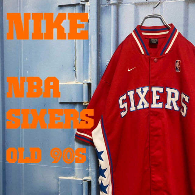 NIKE(ナイキ)の90s ナイキ NBA SIXERS シクサーズ ゲームシャツ ユニホーム 古着 メンズのトップス(Tシャツ/カットソー(半袖/袖なし))の商品写真