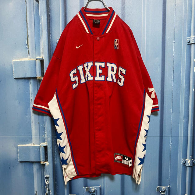 NIKE(ナイキ)の90s ナイキ NBA SIXERS シクサーズ ゲームシャツ ユニホーム 古着 メンズのトップス(Tシャツ/カットソー(半袖/袖なし))の商品写真