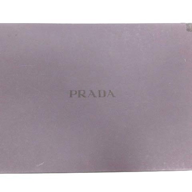 PRADA(プラダ)のプラダ ミュール サンダル ハイヒール スクエアトゥ 総柄 37 24cm 赤 レディースの靴/シューズ(サンダル)の商品写真