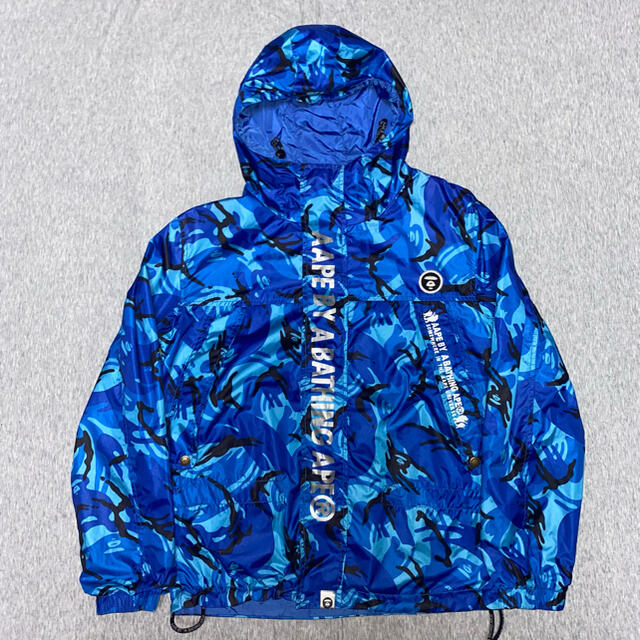 00s  A BATHING APE アラビア文字 パーカー ボロスウェット