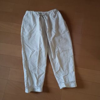 【古着】7分丈パンツ生成　　クロップドパンツ(クロップドパンツ)