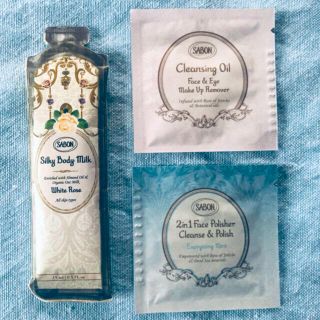 サボン(SABON)の★値下げ★SABON★フェイスポリッシャー(ミント)他、サンプル3点セット★(サンプル/トライアルキット)