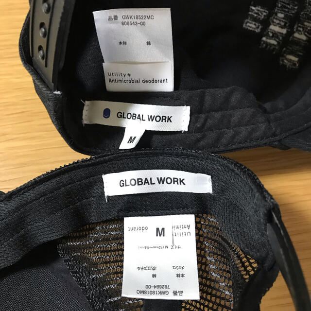 GLOBAL WORK(グローバルワーク)のちゃー、様専用♡グローバル　ワーク☆キャップ　2点セット キッズ/ベビー/マタニティのこども用ファッション小物(帽子)の商品写真