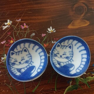 陶器 猫 箸置き  2個セット(カトラリー/箸)