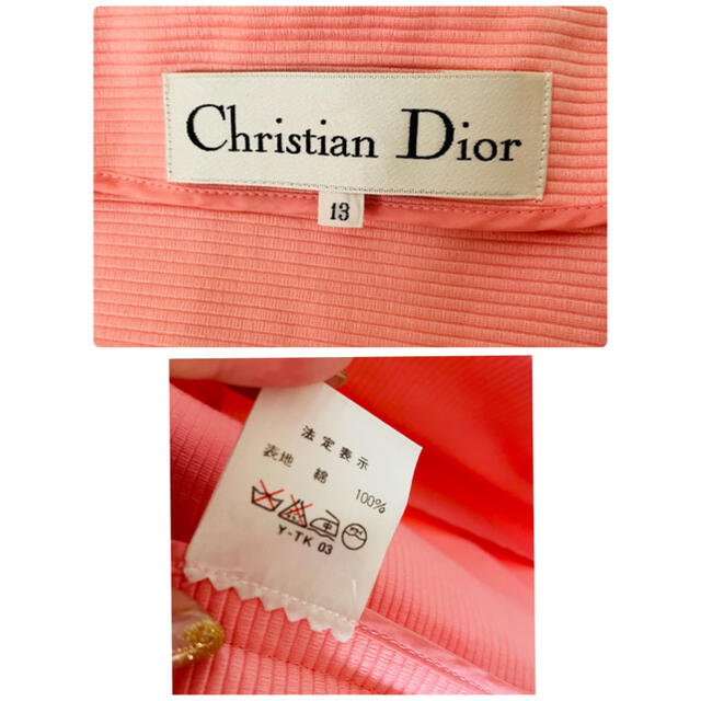 Christian Dior(クリスチャンディオール)のChristian  Dior  セットアップ　スーツ　ワンピース　ピンク レディースのフォーマル/ドレス(スーツ)の商品写真