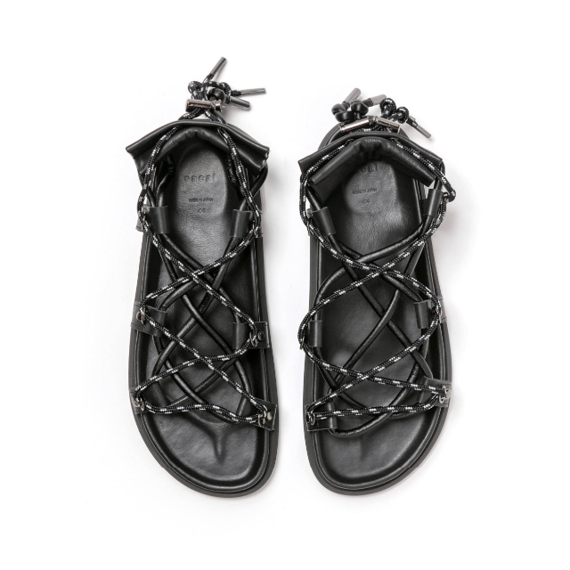 メンズ【新品】sacai 21ss Double Lace-Up Sandals