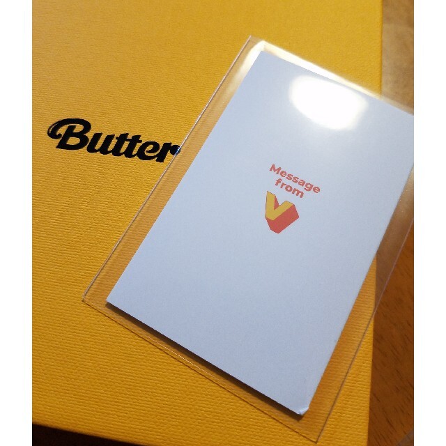 防弾少年団(BTS)(ボウダンショウネンダン)のBTS  Butter メッセージカード　V エンタメ/ホビーのタレントグッズ(アイドルグッズ)の商品写真