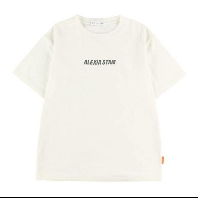 ALEXIA STAM(アリシアスタン)のアリシアスタン　2022ss　ロゴTシャツ　ホワイト レディースのトップス(Tシャツ(半袖/袖なし))の商品写真