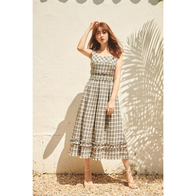 小嶋陽菜herlipto Summer Tweed Midi Dress