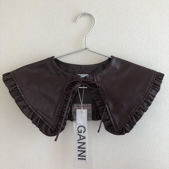 Adam et Rope' - 新品未使用GANNI ガニー 付け襟 ラムレザーの通販 by