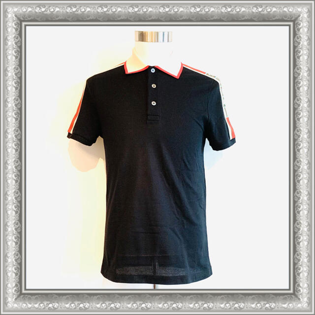 GUCCI グッチ ポロシャツ 半袖 シェリー ロゴ 黒 S 19SS - husnususlu.com