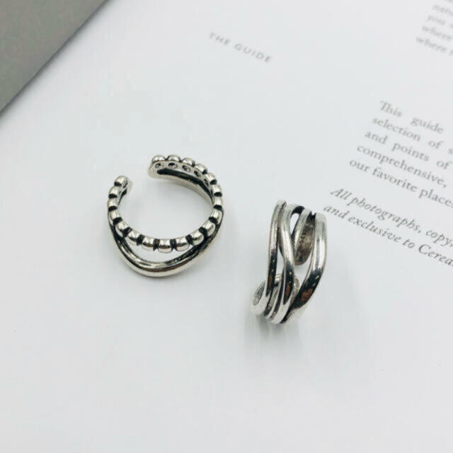 BEAMS(ビームス)の177◇silver925 メンズライクシルバーリング　2点set  レディースのアクセサリー(リング(指輪))の商品写真