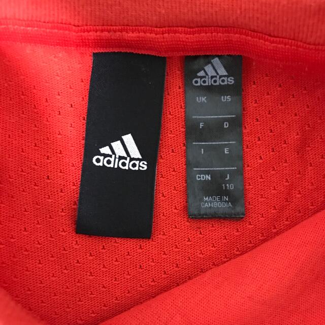 adidas(アディダス)のadidas  Tシャツ　子供用　110 キッズ/ベビー/マタニティのキッズ服女の子用(90cm~)(Tシャツ/カットソー)の商品写真