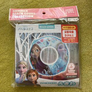 アナトユキノジョオウ(アナと雪の女王)のアナと雪の女王　浮き輪　55㎝(マリン/スイミング)