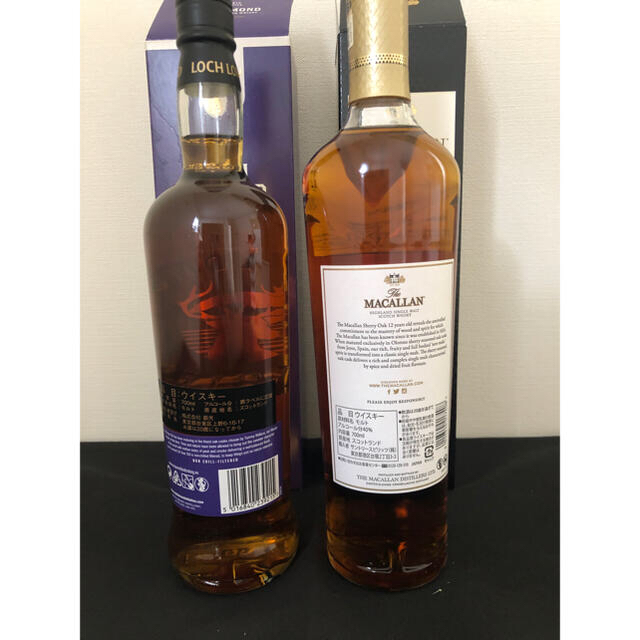 LOCH LOMOND18年 + MACLLAN12年 2本セット　ウィスキー 食品/飲料/酒の酒(ウイスキー)の商品写真