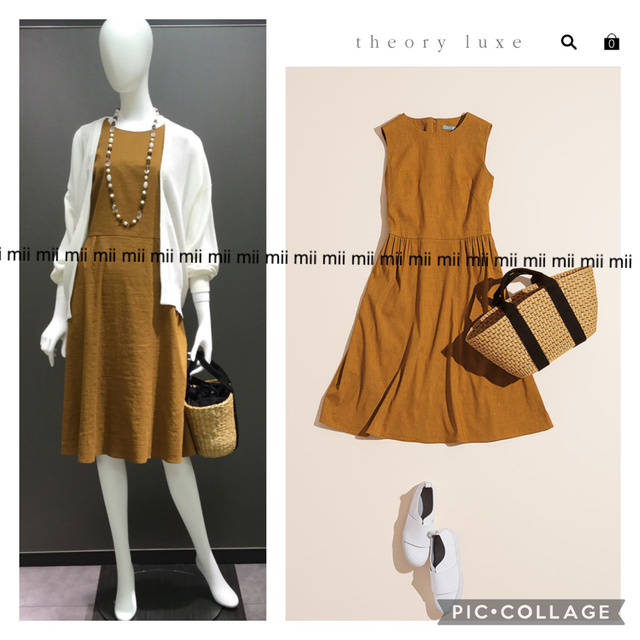 Theory luxe(セオリーリュクス)の✤2018SS theory luxe セオリーリュクス リネンワンピース✤ レディースのワンピース(ひざ丈ワンピース)の商品写真