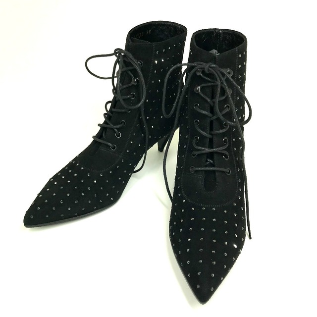 サンローランパリ SAINT LAURENT PARIS KID SCAMOSCIATO 352375 靴