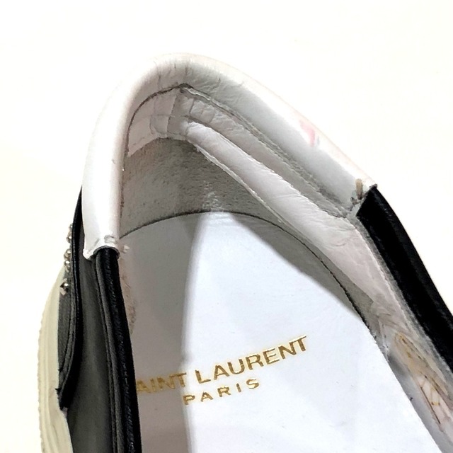 サンローランパリ SAINT LAURENT PARIS ローカットスニーカー 376565 スタッズ シューズ スニーカー レザー ブラック