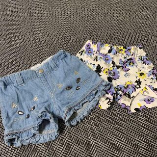 アナスイミニ(ANNA SUI mini)のANNA SUI mini ショートパンツ　2枚セット(パンツ/スパッツ)