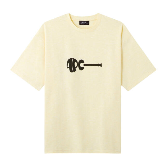 新品　A.P.C. Mael Tシャツ S イエロー　ギターロゴ　アーペーセーメンズ