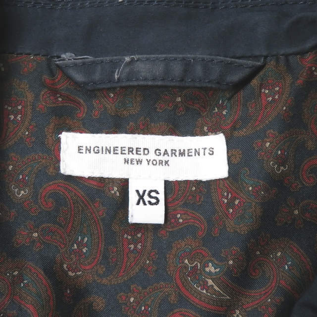 Engineered Garments(エンジニアードガーメンツ)のEngineered Garments エンジニアードガーメンツ アメリカ製 Baker Jacket - Weather Poplin ベイカージャケット ウェザーポプリン XS ネイビー テーラード ペイズリー アウター【中古】【Engineered Garments】 メンズのジャケット/アウター(テーラードジャケット)の商品写真