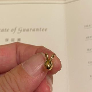PonteVecchio - ポンテベッキオ ウサギ型PG片耳ピアス ダイヤ入りの