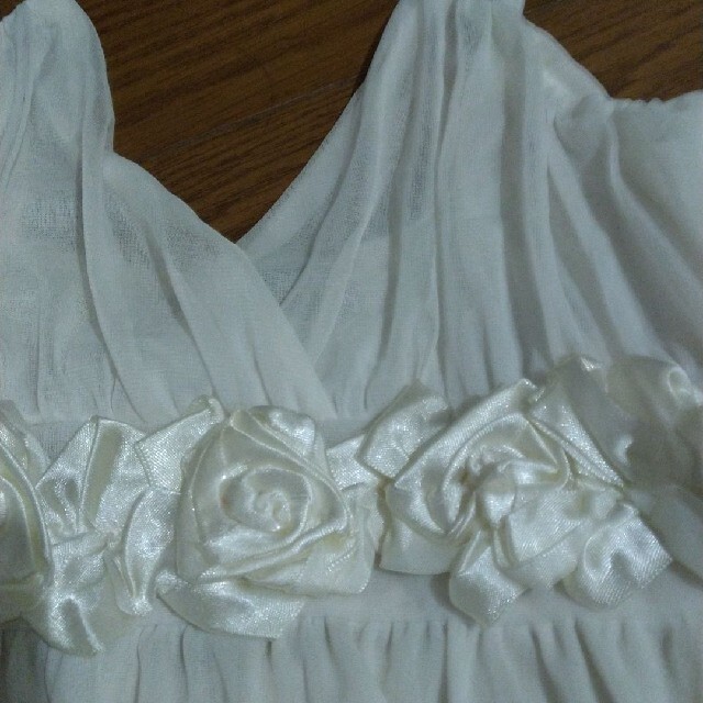 La Pafait(ラパフェ)のラパフェ コサージュつきドレス レディースのワンピース(ひざ丈ワンピース)の商品写真