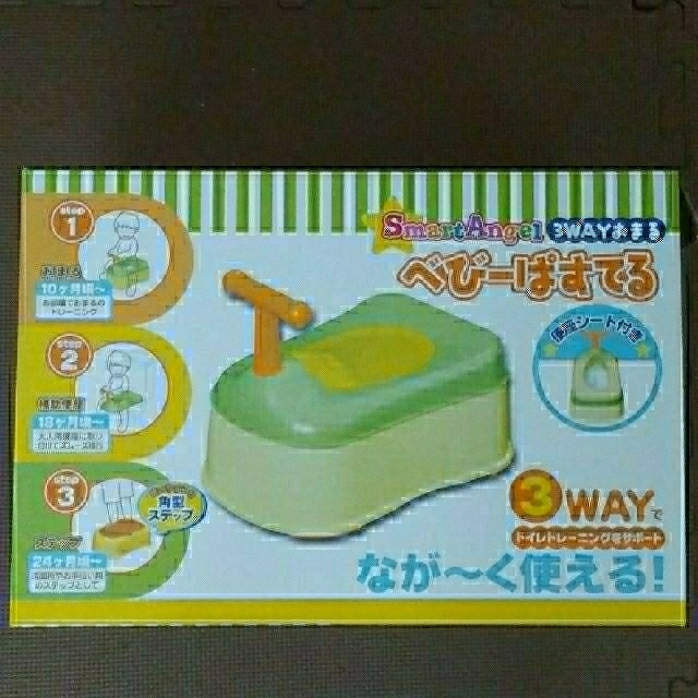 西松屋(ニシマツヤ)の３WAYおまる　べびーぱすてる　西松屋 キッズ/ベビー/マタニティのおむつ/トイレ用品(ベビーおまる)の商品写真