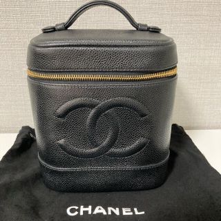 シャネル(CHANEL)の美品　シャネル  バニティ　バッグ　キャビアスキン(ハンドバッグ)