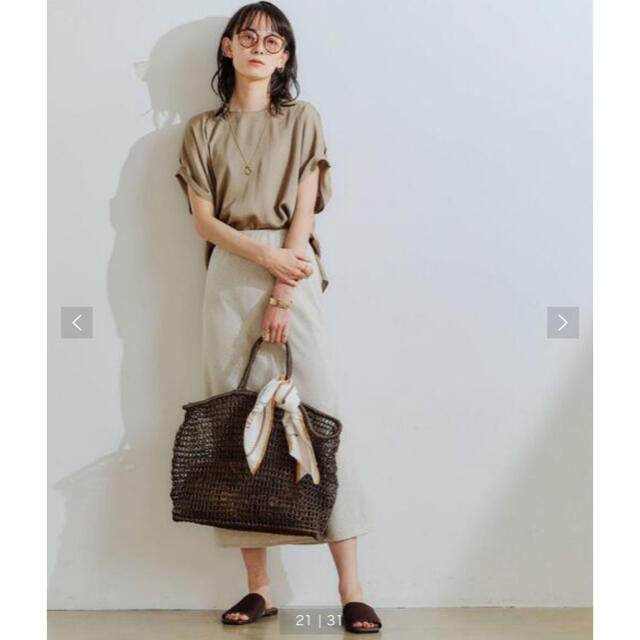 UNITED ARROWS green label relaxing(ユナイテッドアローズグリーンレーベルリラクシング)のABACA ビックトートバッグ レディースのバッグ(トートバッグ)の商品写真