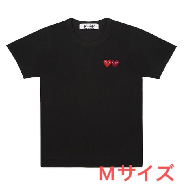 COMME des GARCONS レディース ダブルハートロゴ カットソー