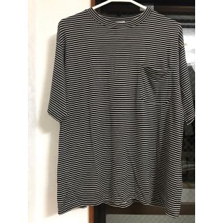 コモリ(COMOLI)のcomoli 18ssウール天竺 半袖クルーTシャツ ボーダー1 コモリ(Tシャツ/カットソー(半袖/袖なし))