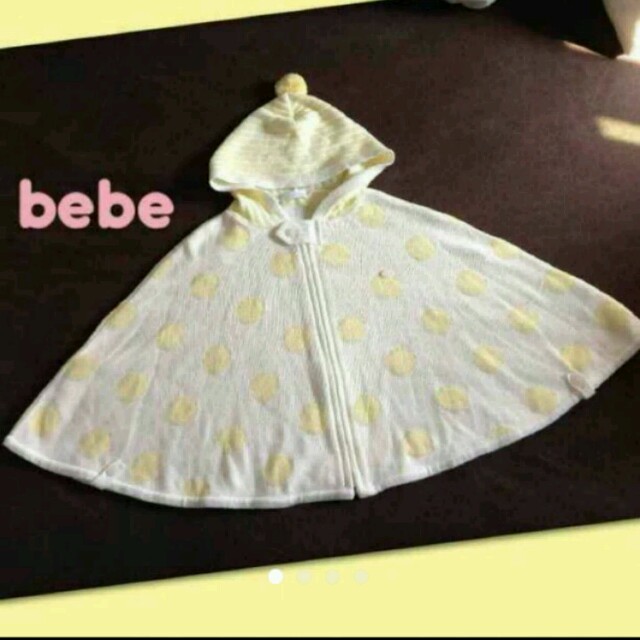 BeBe(ベベ)の新品同様♡ bebe ポンチョ   ファミリア バーバリー ミキハウス セリーヌ キッズ/ベビー/マタニティのキッズ/ベビー/マタニティ その他(その他)の商品写真