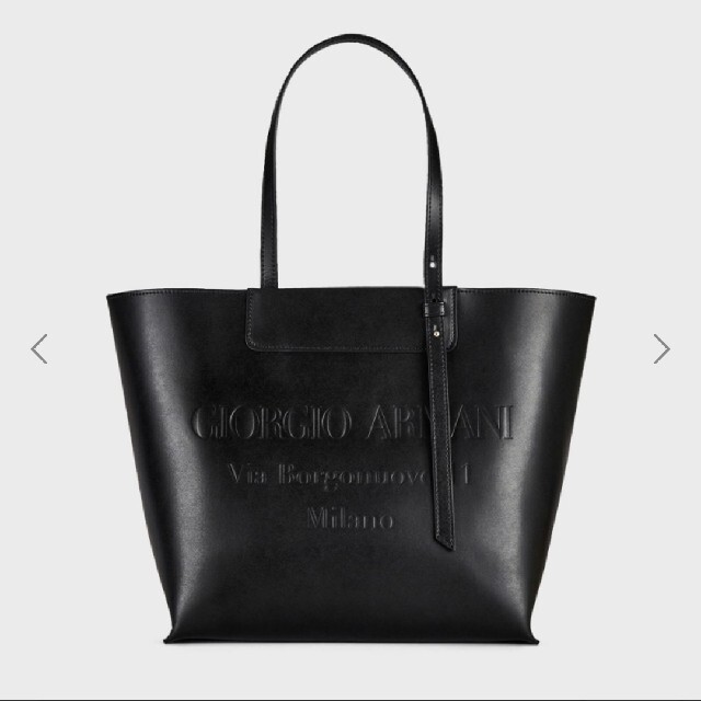 ほぼ新品 未使用 GIORGIO ARMANI ショッパーバッグ レザー製