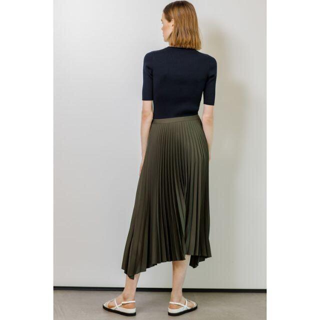 21SS Theory ロングプリーツスカート サイズ0 最新コレックション 4320