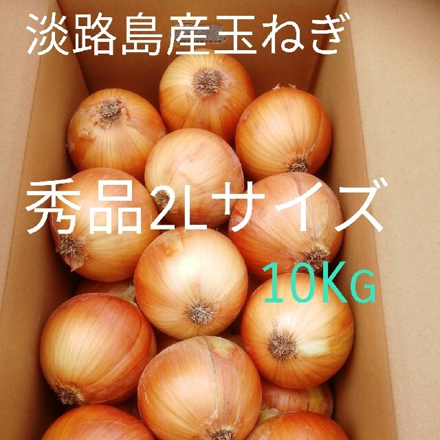 【秀品2Lサイズ10Kg】淡路島玉ねぎ　たまねぎ　玉葱 食品/飲料/酒の食品(野菜)の商品写真