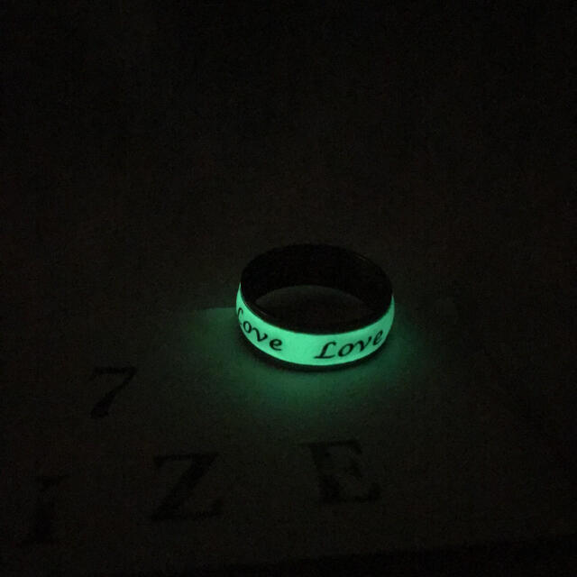 暗闇で光るデザインリング　17号 メンズのアクセサリー(リング(指輪))の商品写真