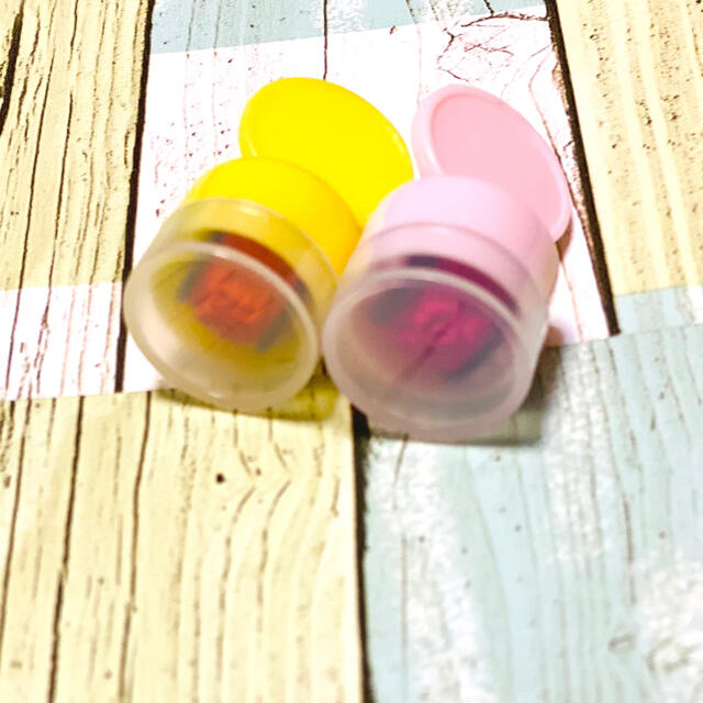 サンエックス(サンエックス)のすみっコぐらし　コロコロスタンプ　2個セット　ピンク　オレンジ エンタメ/ホビーのおもちゃ/ぬいぐるみ(キャラクターグッズ)の商品写真