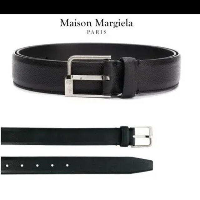 Maison Martin Margiela(マルタンマルジェラ)のMAISON MARGIELA leather belt Black メンズのファッション小物(ベルト)の商品写真