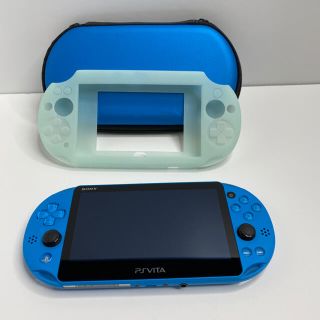 プレイステーションヴィータ(PlayStation Vita)のSONY psvita 本体 PCH-2000 ZA23 アクアブルー(携帯用ゲーム機本体)