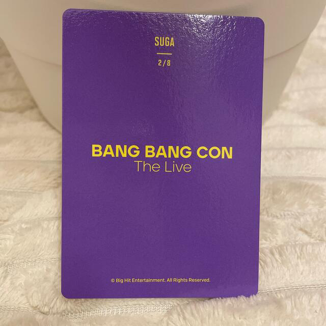 防弾少年団(BTS)(ボウダンショウネンダン)のBTS  BANG BANG CON ミニフォトカード ユンギ エンタメ/ホビーのCD(K-POP/アジア)の商品写真