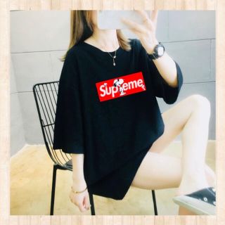 新品韓国　トップス　半袖ティシャツ　ロゴTシャツ(Tシャツ(半袖/袖なし))