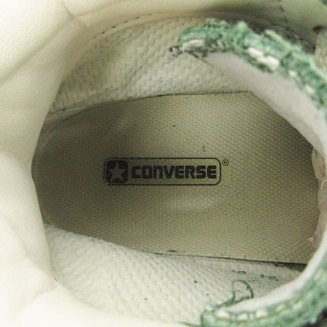 CONVERSE(コンバース)のコンバース オールスター スニーカー ハイカット レザー スター 緑 24 レディースの靴/シューズ(スニーカー)の商品写真