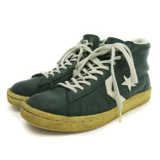 コンバース(CONVERSE)のコンバース オールスター スニーカー ハイカット レザー スター 緑 24(スニーカー)