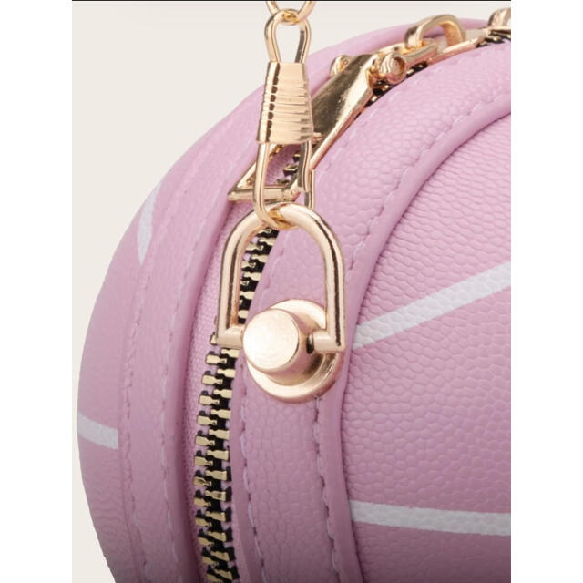バスケットボール♡ショルダーバッグ♡ピンク♡トレンド♡チェーン♡ボディバッグ レディースのバッグ(ショルダーバッグ)の商品写真