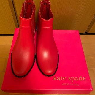 ケイトスペードニューヨーク(kate spade new york)の限定値下げ！Kate Spadeレインブーツ US7(レインブーツ/長靴)