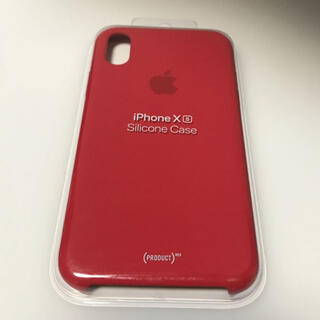 アップル(Apple)のApple 純正 iPhone XS シリコンケース　新品　レッド(その他)