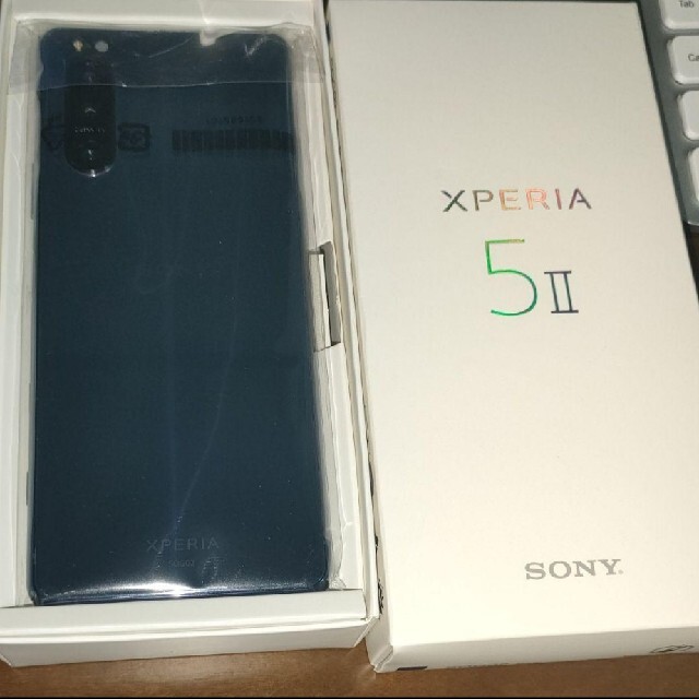 限界値下げ新品 Xperia 5 II ブルー 128 GB au SIMフリー