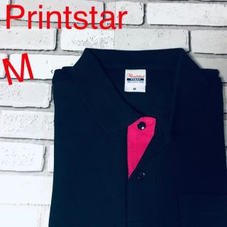 【新品】Printstar(プリントスター) 無地 ポロシャツ Mサイズ(ポロシャツ)